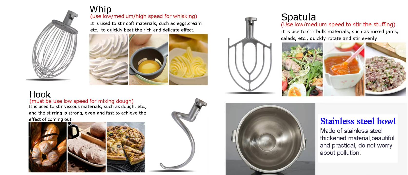 cake bread mixing product machine