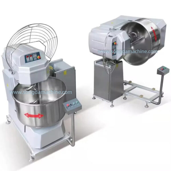 self tipping bowl dough mixer machine