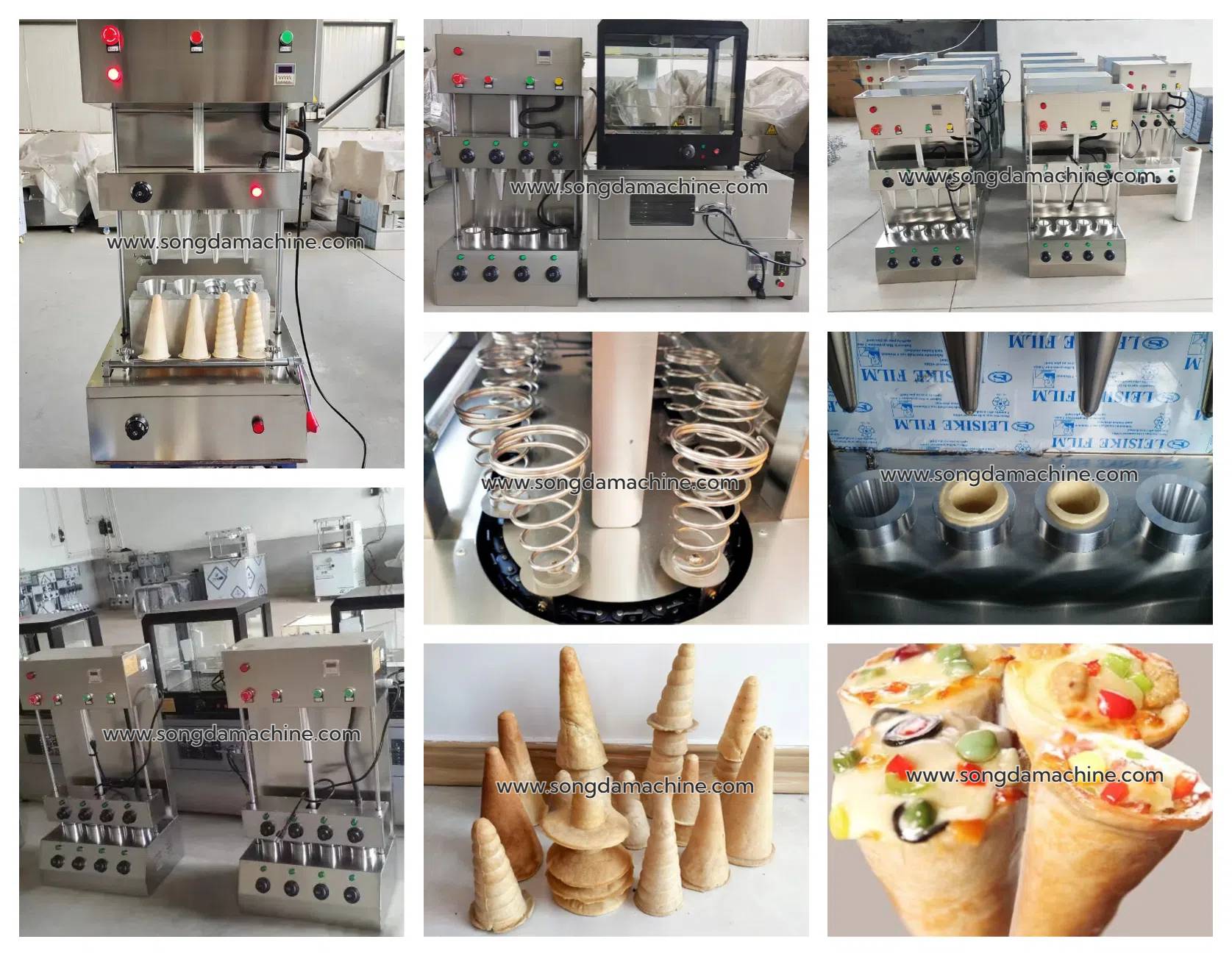 Pizza cone machine